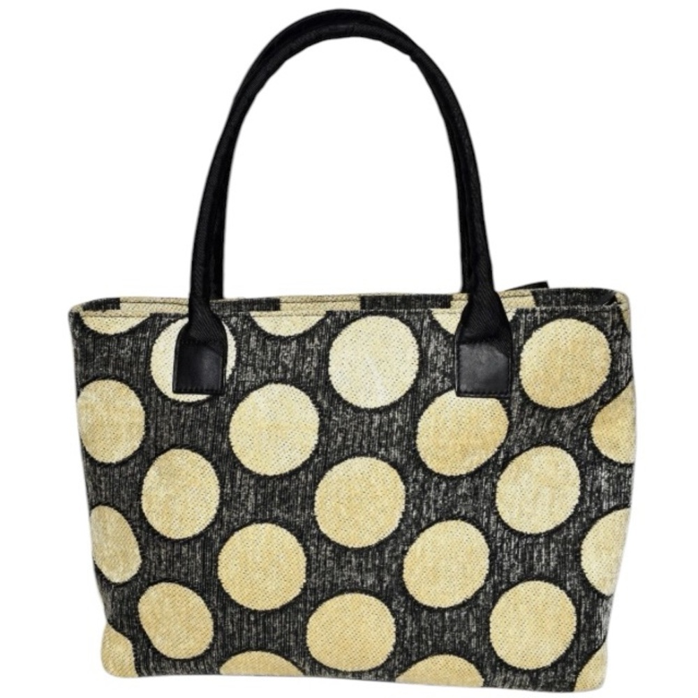 Talbots Polka Dot Tote Bag with Bow Accent - Picture 2 of 8